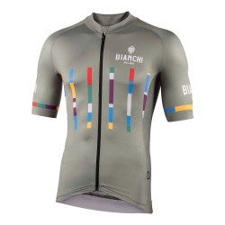 Bianchi Milano FANACO Fietsshirt korte mouwen Heren Zwart NERO Fietskledingvoordeel